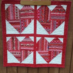 String heart wall hanging