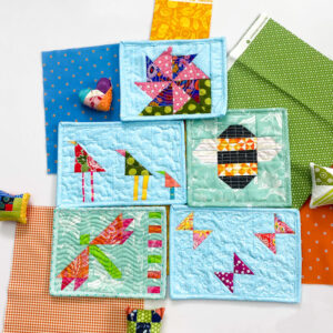 garden friends mug rugs