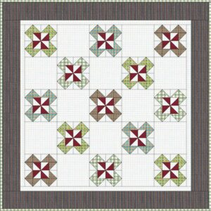 Masculine half square triangle quilt