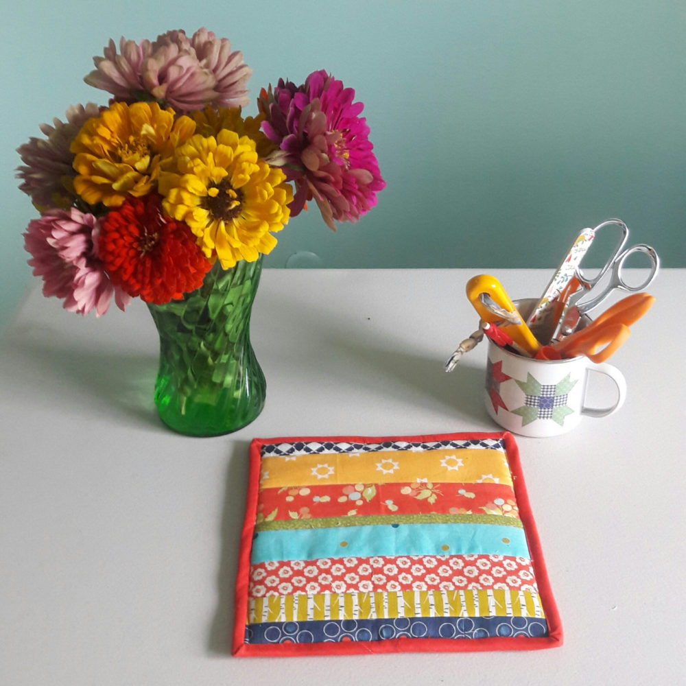 Quilt As You Go Potholder Aunt Ems Quilts