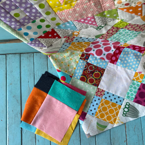How to Make a Disappearing Nine Patch Quilt Block - Aunt Ems Quilts