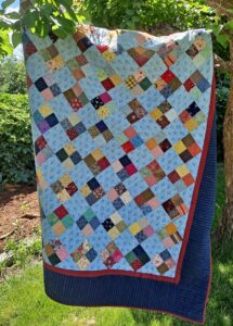 Scrap Busting with Four Patches - Aunt Ems Quilts