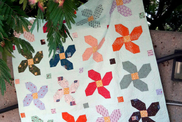 baby girl flower quilt