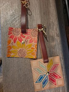 Leather key fobs