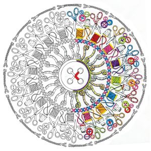 Sewing mandala