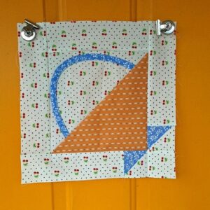 Patchwork basket quilt block